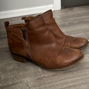 Lucky brand leather booties